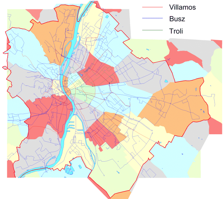 budapest térkép kerülethatárok BPVM   Budapest vektoriális térkép budapest térkép kerülethatárok